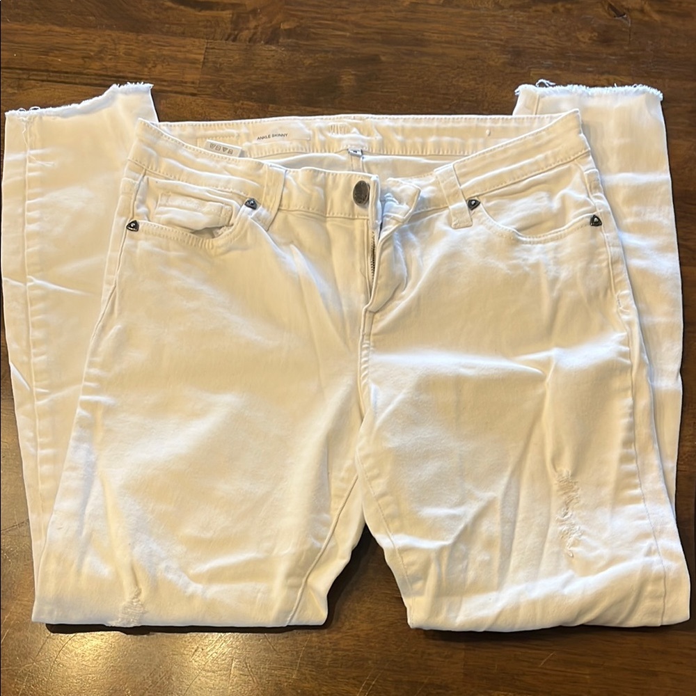 Kut from the Kloth White Ankle Cropped Jeans